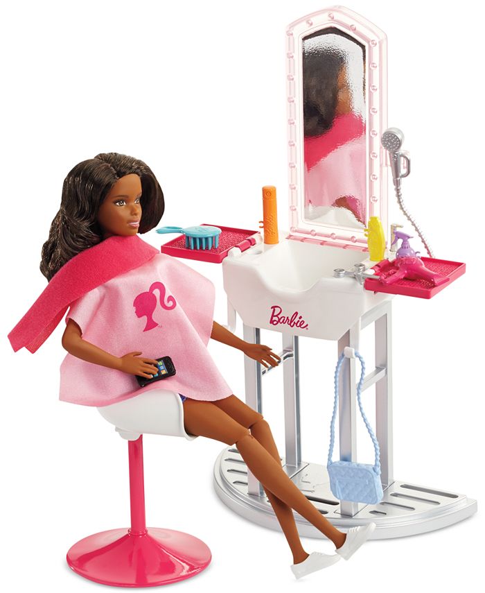 Barbie Closeout Doll And Salon Playset Macys 