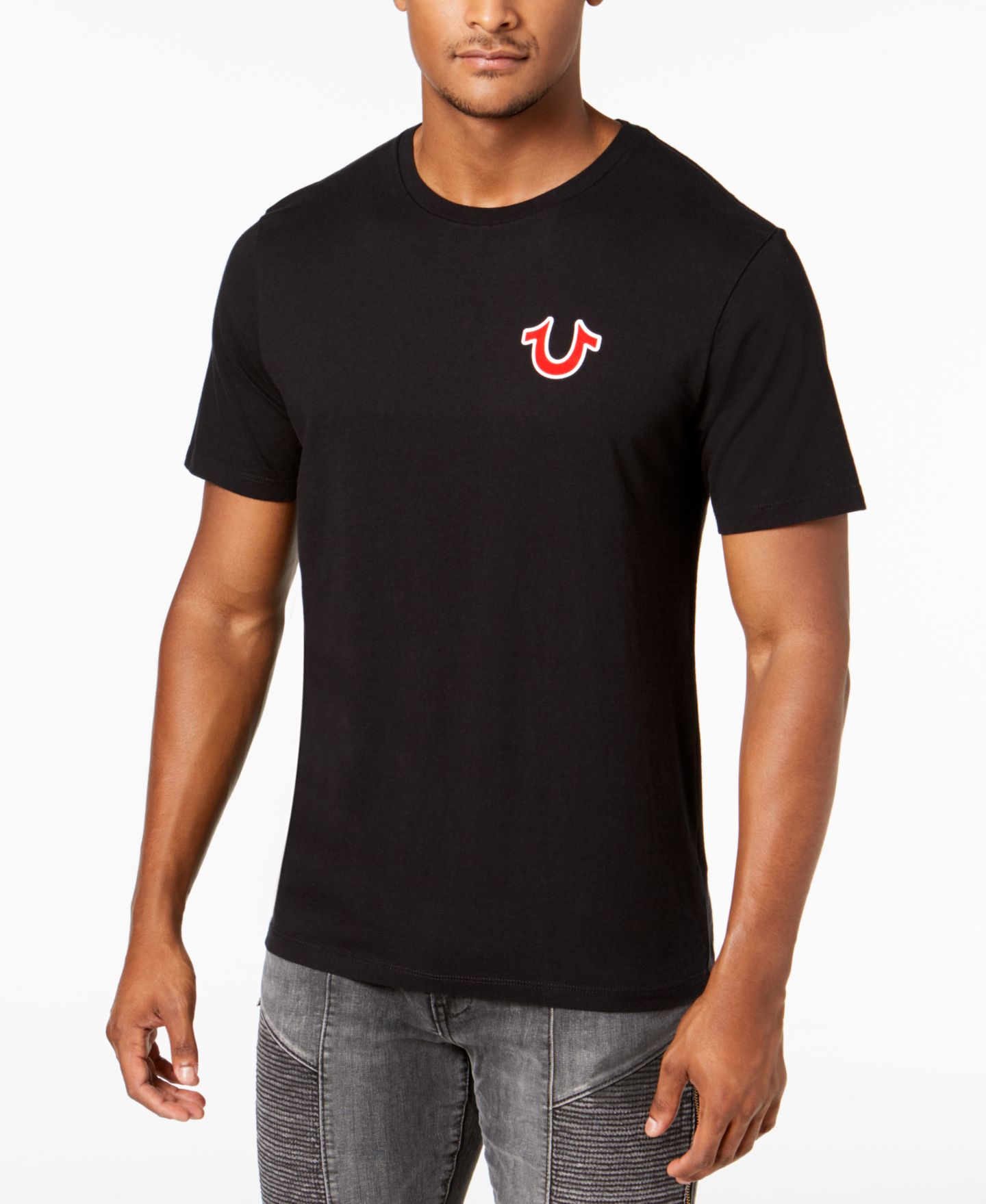 Мужская футболка True Religion Buddha Logo Crewneck Short Sleeve, цвет: Чёрный — фото 2