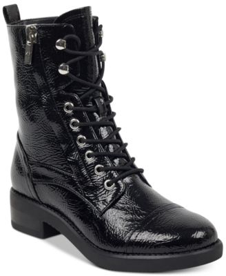marc fisher black combat boots