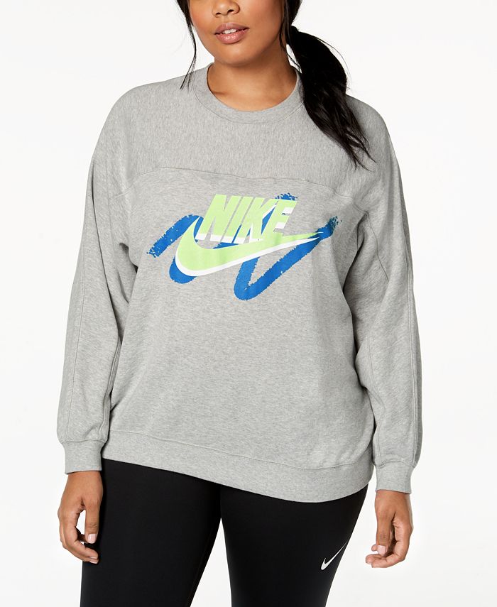 Nike plus size sportswear logo sweatshirt macy s