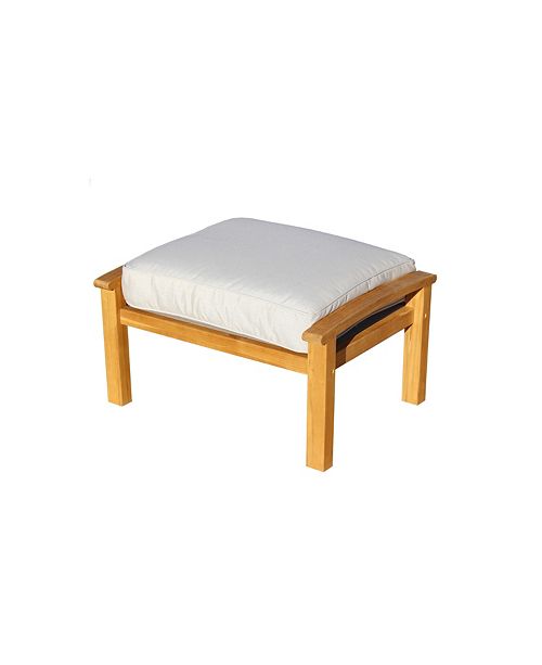 Courtyard Casual Teak Heritage Outdoor Teak Ottoman Reviews