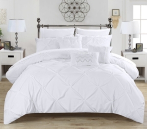 Chic Home Hannah 10 Piece Queen Comforter Set Bedding In White