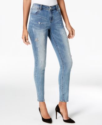 Embellished Skinny Jeans, Created 