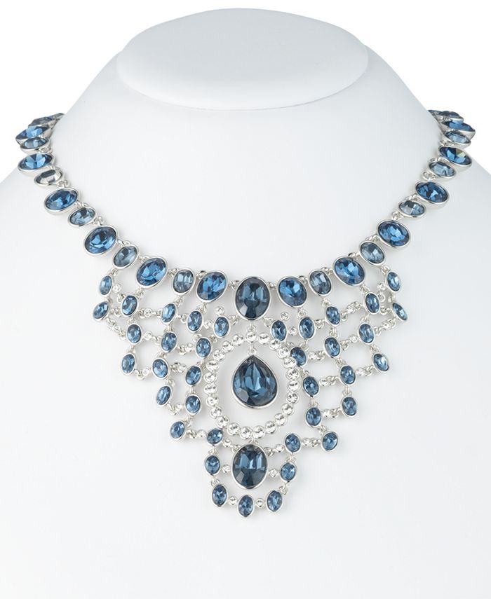 Givenchy Crystal & Stone Statement Necklace, 16