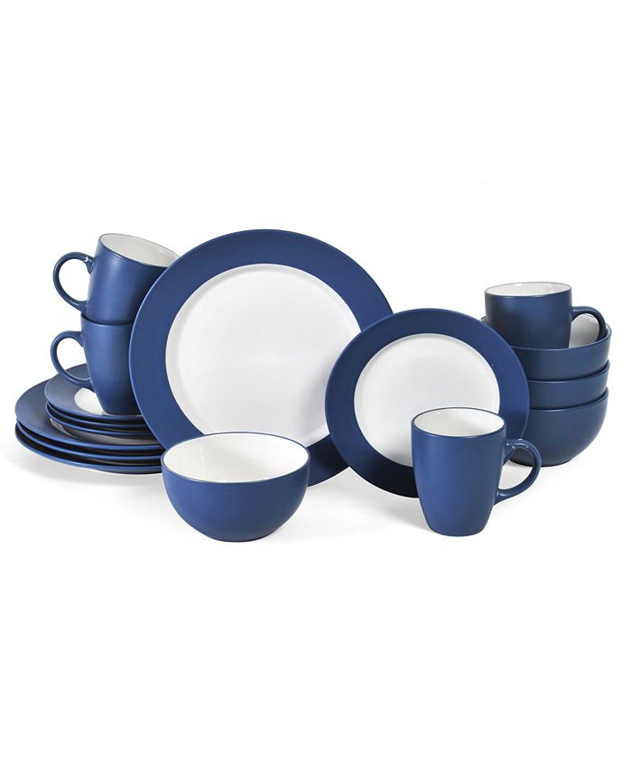 Pfaltzgraff 16 Pc. Harmony Cobalt Dinnerware Set Macy s