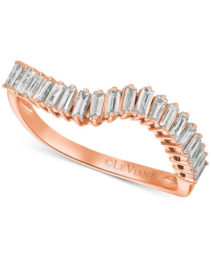 Le Vian Baguette Frenzy Diamond Wave Ring 3 8 ct. t.w. in 14k