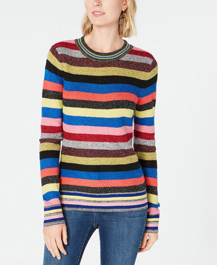 INC International Concepts I.N.C. Petite Rainbow Stripe Sweater ...