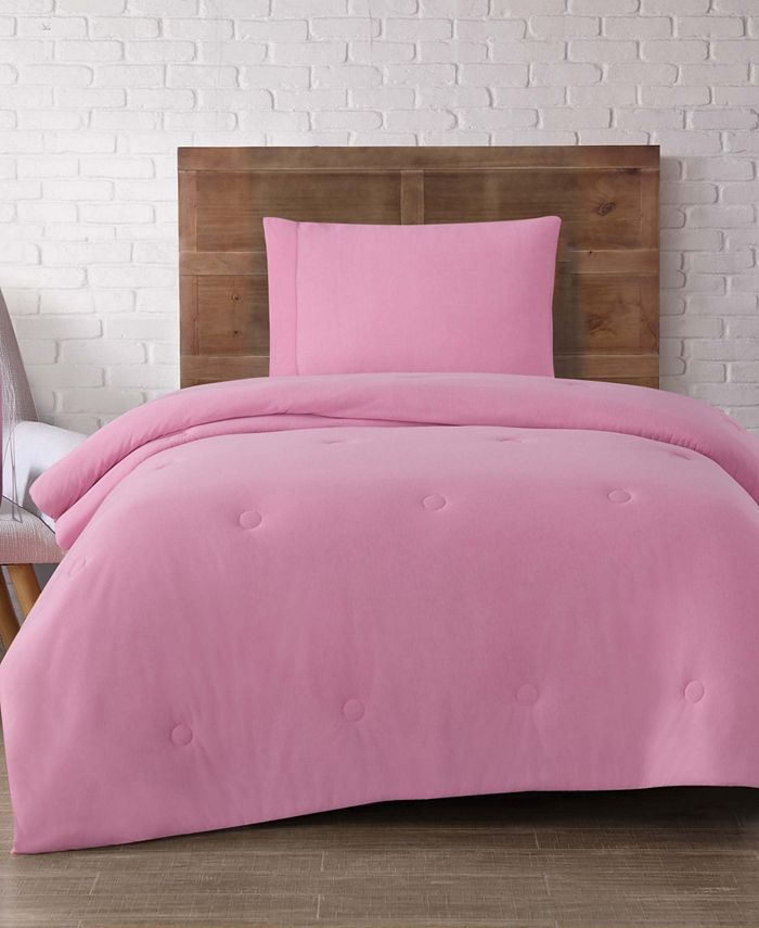 Brooklyn Loom Solid Jersey Twin XL 4 Piece Dorm Set Macy's