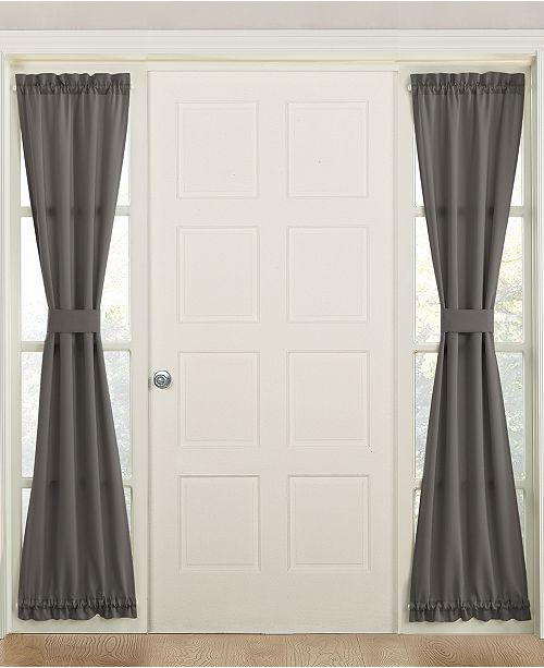 Sun Zero Grant 26 X 72 Sidelight Curtain Panel Reviews Curtains Drapes Window Treatments Blinds Macy S