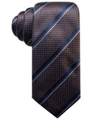 Tasso Elba Men's Stripe Silk Tie, Created for Macy's - Macy's