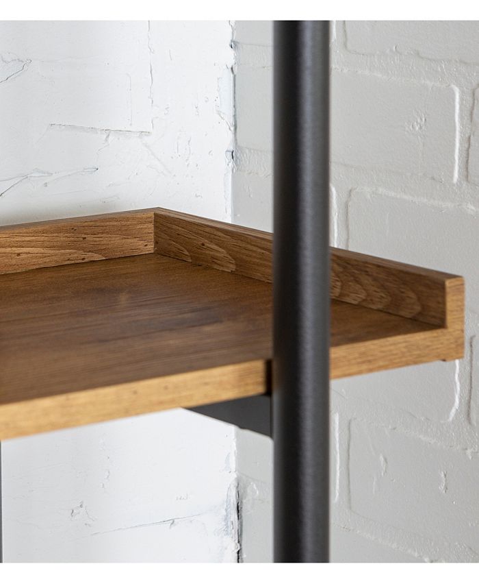 Walker Edison 68" Urban Pipe Bookshelf Barnwood Macy's