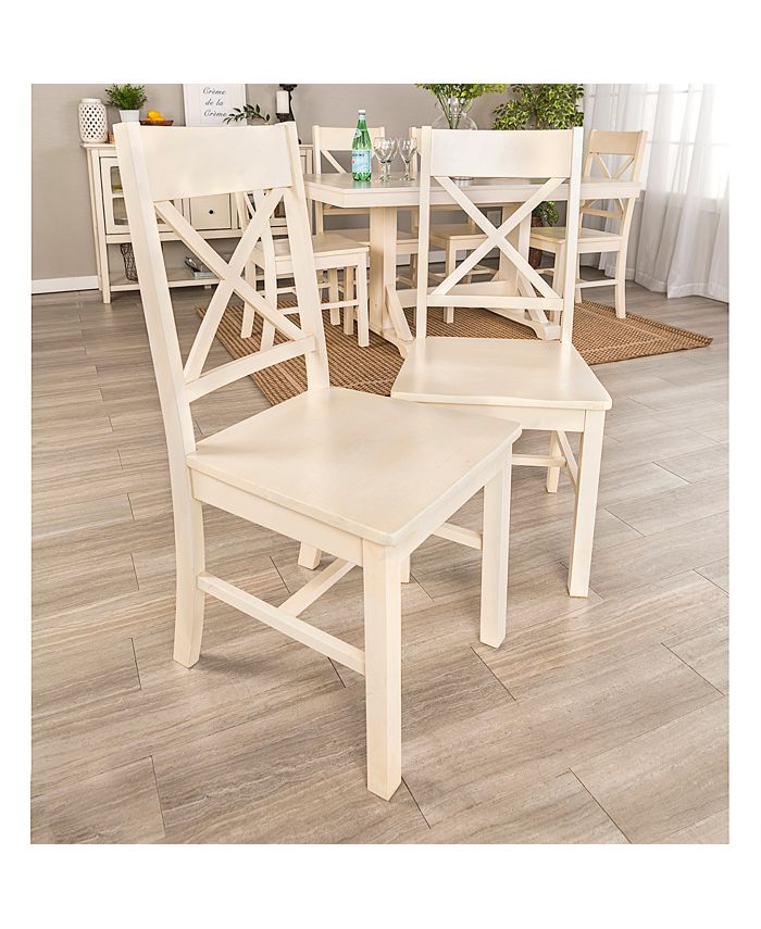 Walker Edison Millwright Dining Chair, Set of 2 Antique White Macy's
