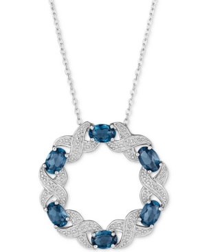 image of Blue Topaz (3 ct.t.w) & Diamond Accent 18