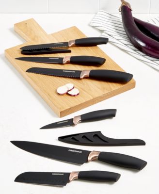 Farberware - 12-Pc. Black And Copper Cutlery Set