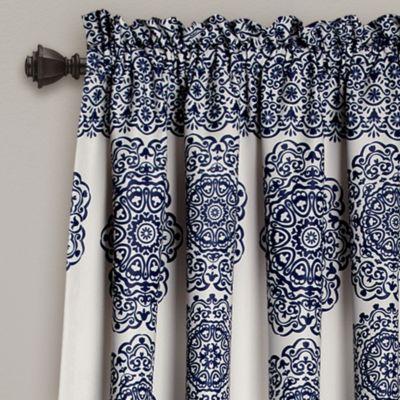 Medallion Stripe 52" x 84" Curtain Set