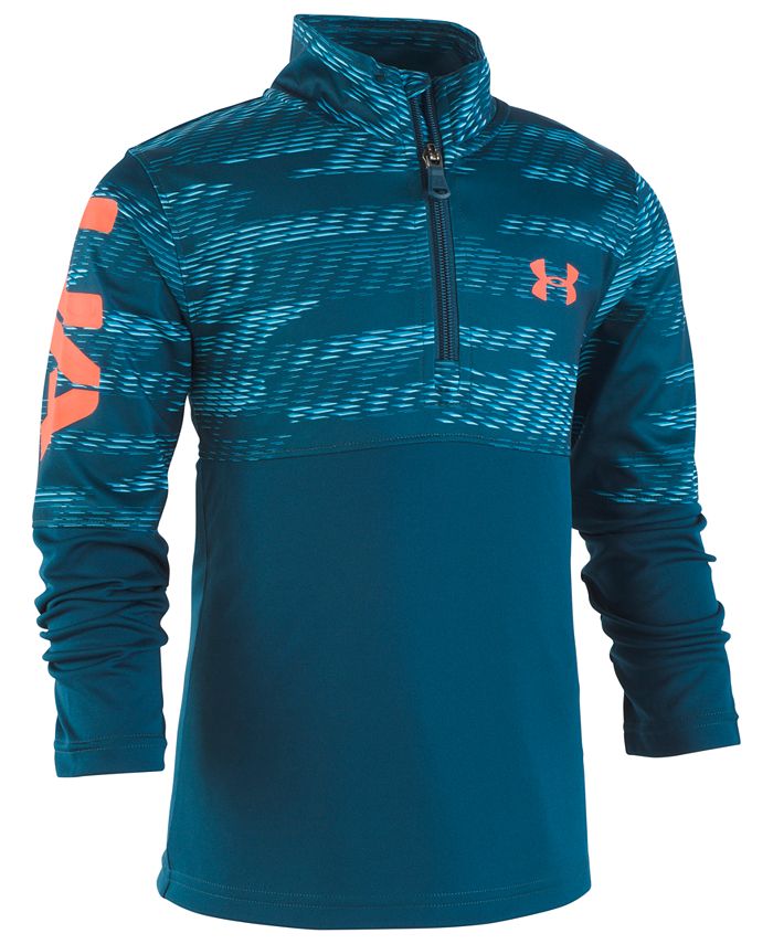Under Armour Little Boys Trave Printed 1/4-Zip Shirt - Macy's
