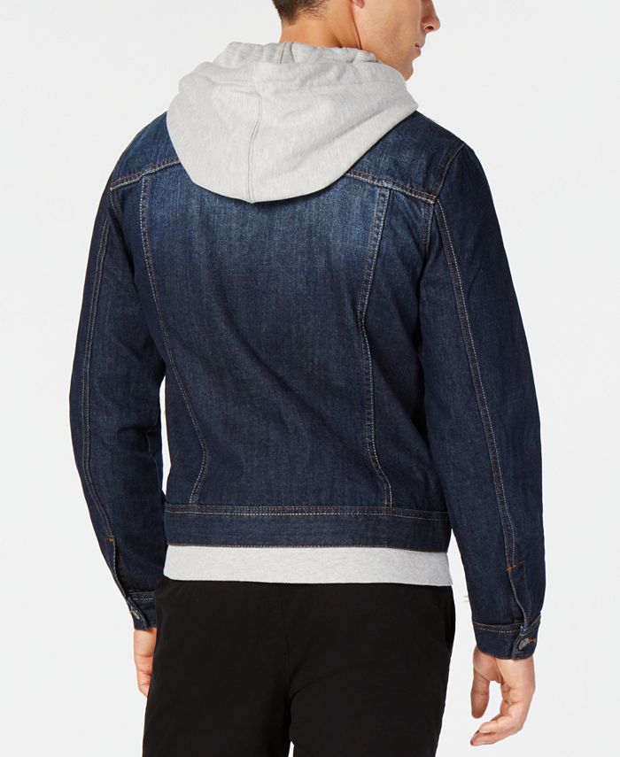 American rag deals hooded denim jacket