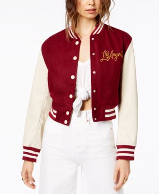 crop varsity jackets