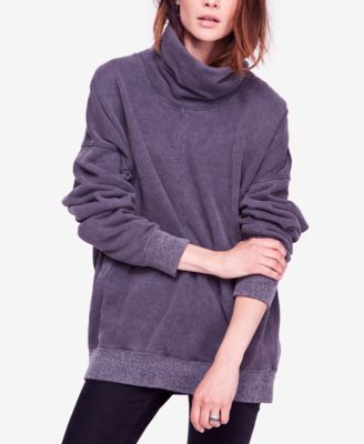 free people turtleneck tunic sweatshirt