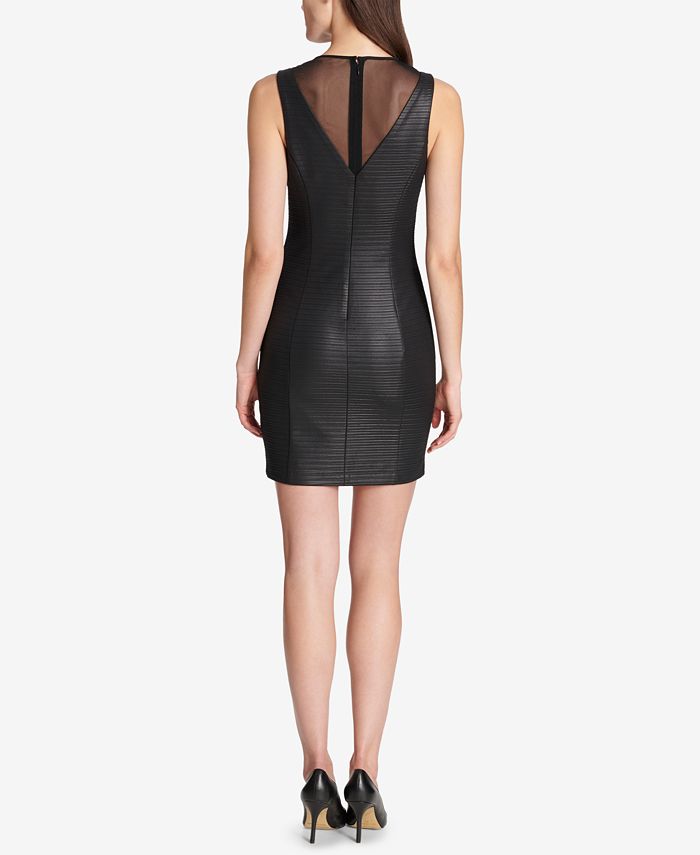 GUESS IllusionStriped Bodycon Dress Macy's