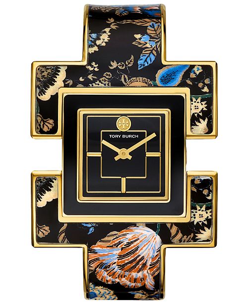 Tory burch t bangle bracelet watch gold