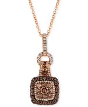 image of Le Vian Chocolatier Diamond Halo Cluster 18