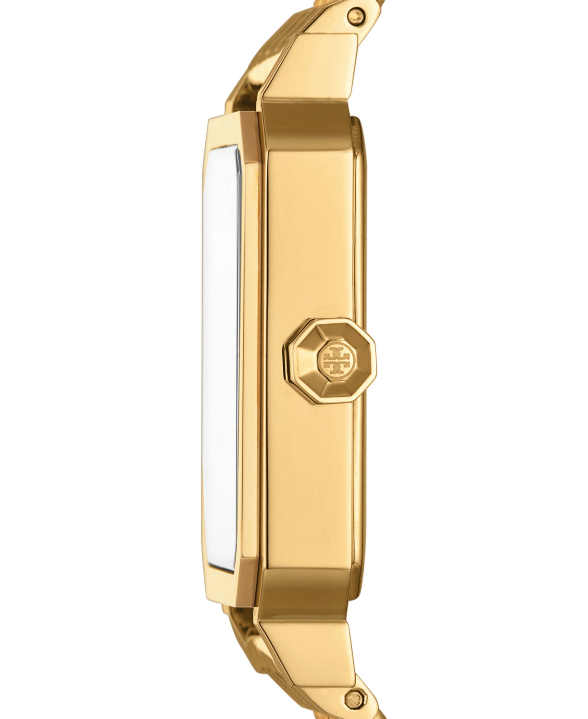 Shop Tory Burch Women's Robinson Gold-tone Stainless Steel Bracelet Watch 27x29mm