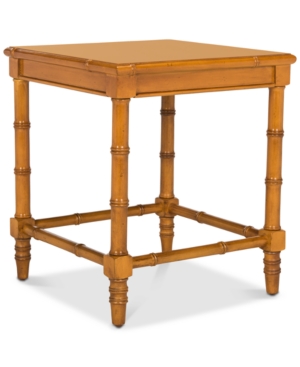 Liviah Modern Coastal Bamboo Accent Table