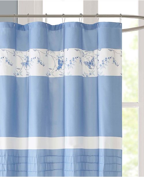 JLA Home Solandis Printed 72" x 72" Shower Curtain, Created for Macy's