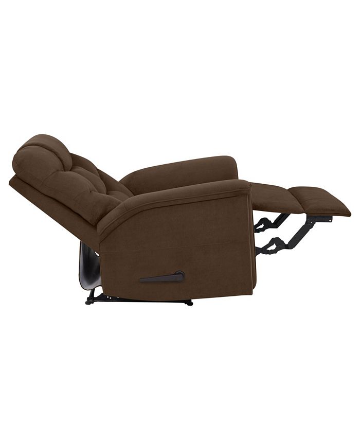 ProLounger Blakeleigh Wall Hugger Dark Brown Microfiber Recliner Macy's