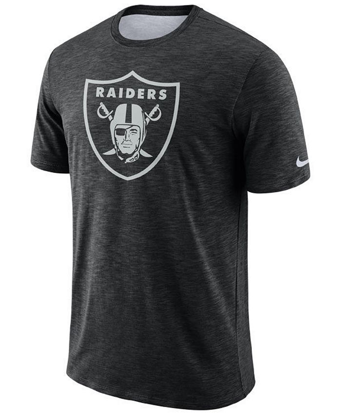 Nike Men's Oakland Raiders Dri-FIT Cotton Slub On-Field T-Shirt - Macy's