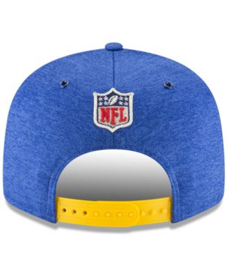 New Era Los Angeles Rams On Field Sideline Home 9FIFTY Snapback Cap ...