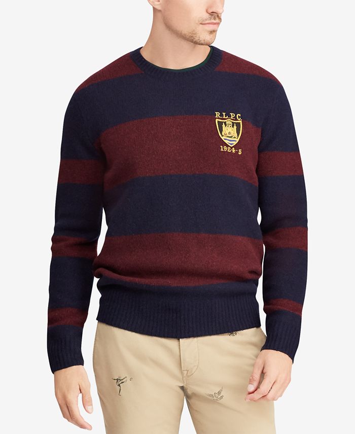 Polo Ralph Lauren Men's Striped Classic Fit Sweater & Reviews - Sweaters -  Men - Macy's