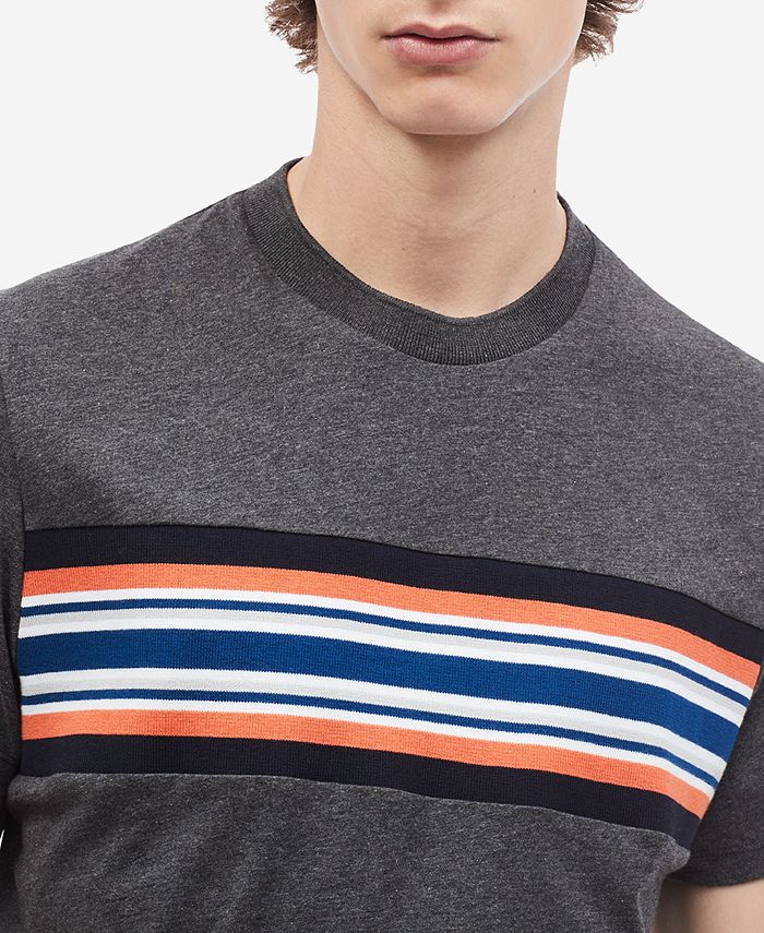 Calvin Klein Men's Striped Chest T-Shirt - Macy's