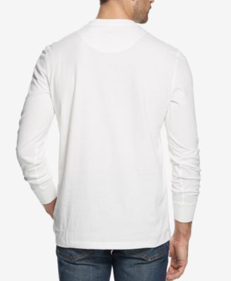 Men's Long Sleeve Brushed Jersey Henley T-shirt