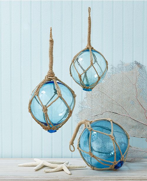Two S Company Fisherman S Buoy Set Of 3 Decorative Knotted Fishing