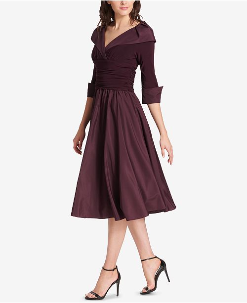 Jessica Howard Portrait Collar A Line Dress Reviews Dresses