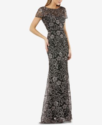 JS Collections - Floral Embroidered Gown