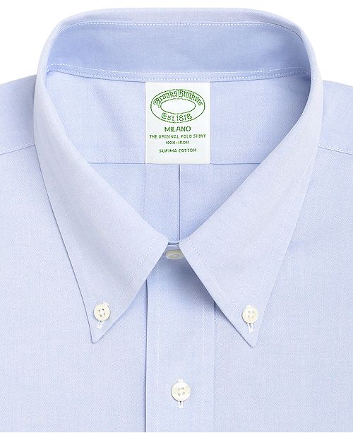 Brooks Brothers Men S Milano Extra Slim Fit Non Iron Pinpoint