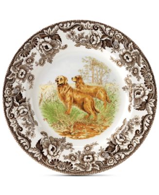 Spode Woodland Golden Retriever Dinner Plate - Macy's