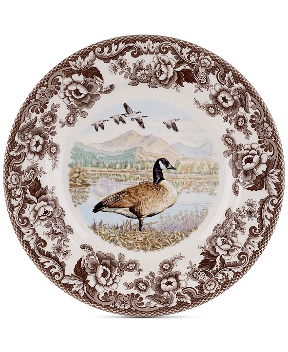 Spode Woodland Canada Goose Dinner Plate & Reviews Dinnerware