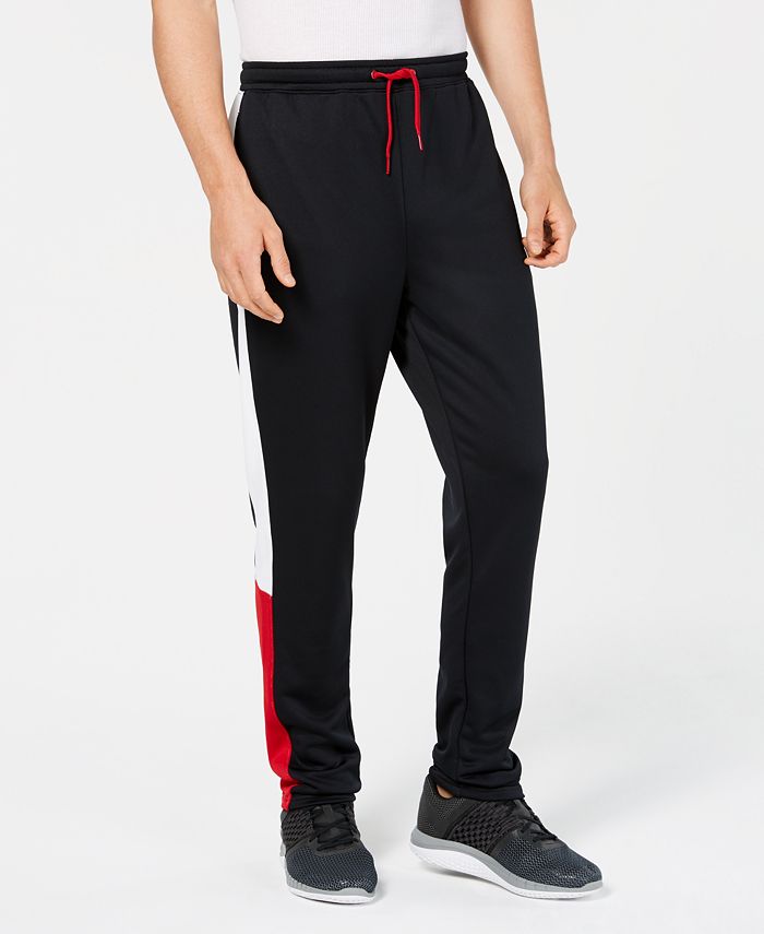 Ideology Men's Terry Colorblocked Tapered Pants, Created for Macy's