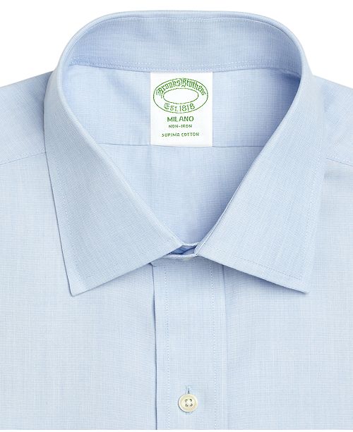 Brooks Brothers Men S Milano Extra Slim Fit Non Iron Broadcloth
