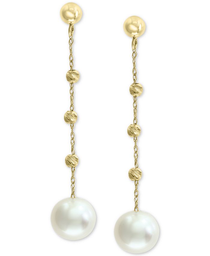 EFFY Collection EFFY® Cultured Freshwater Pearl (8mm) Beaded Drop ...