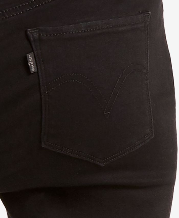 Levis Womens Classic Mid Rise Straight Leg Jeans