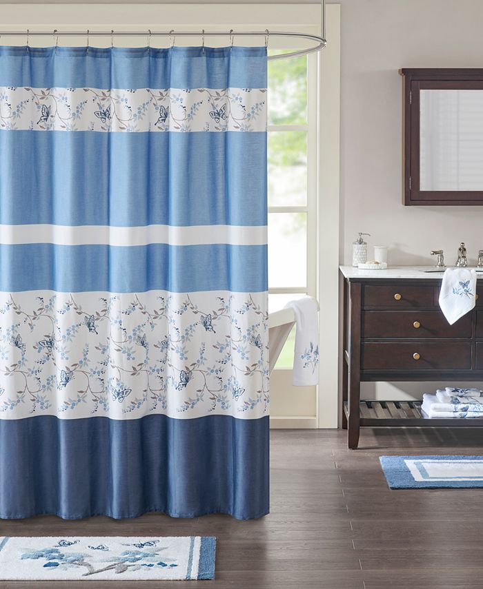 Madison Park Solandis 72" x 72" Cotton Printed Shower Curtain & Reviews