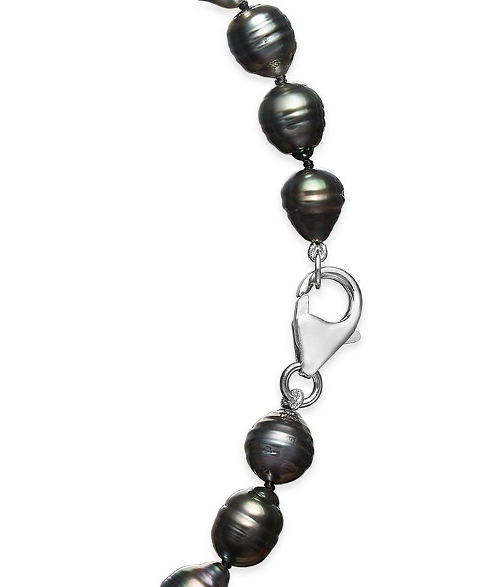 Macy's - Cultured Baroque Black Tahitian Pearl (7-11mm) 17-18" Collar Necklace