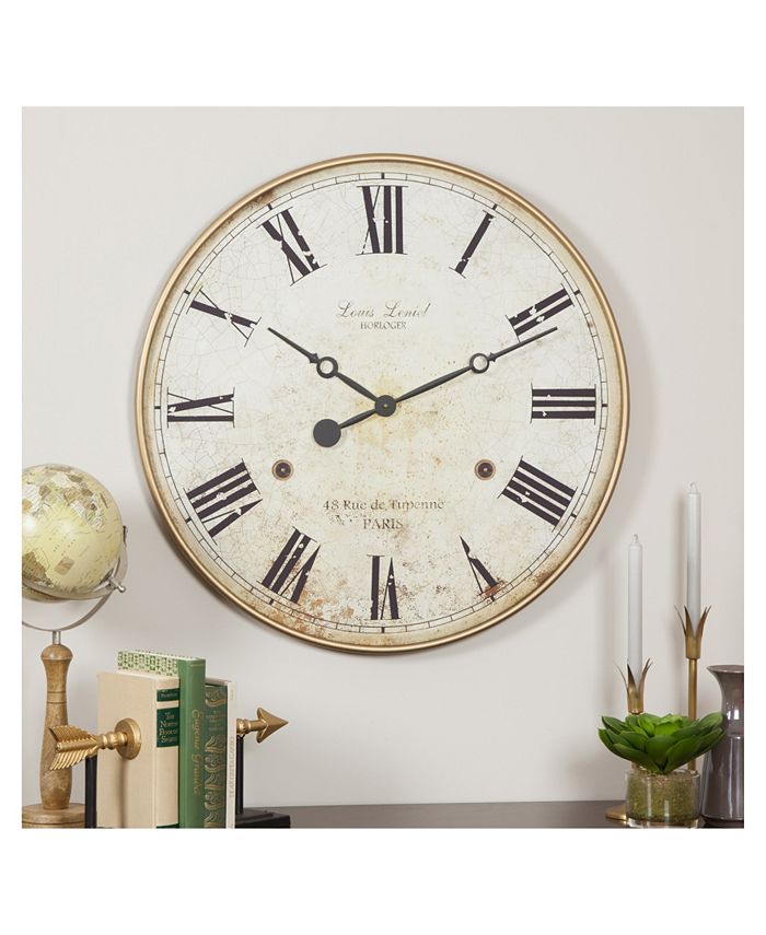Aspire Home Accents Leniel Large Wall Clock Macy's