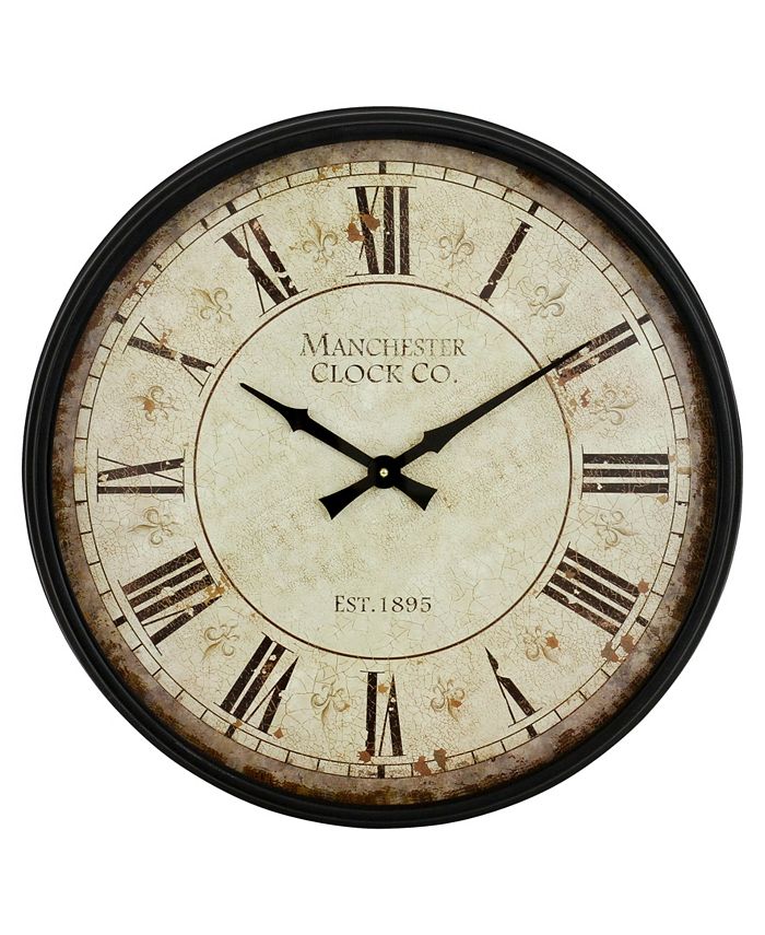 Aspire Home Accents Layla Round Wall Clock Macy's