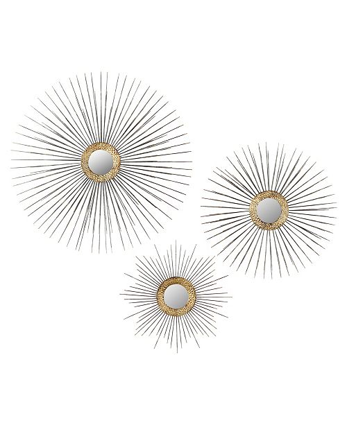 Aspire Home Accents Boteh Mid Century Wall Mirrors (Set of 3) & Reviews